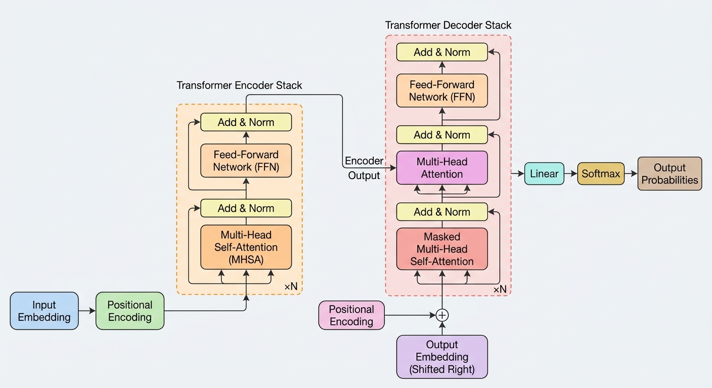 Transformer architecture diagram